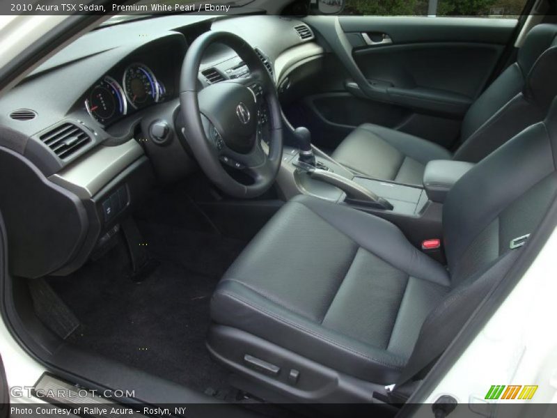 Premium White Pearl / Ebony 2010 Acura TSX Sedan