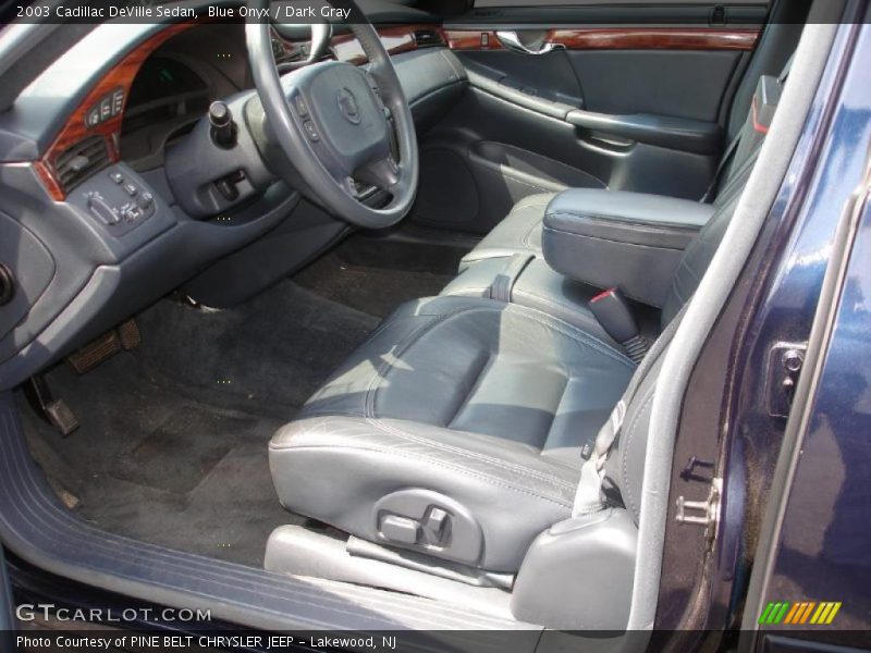 Blue Onyx / Dark Gray 2003 Cadillac DeVille Sedan