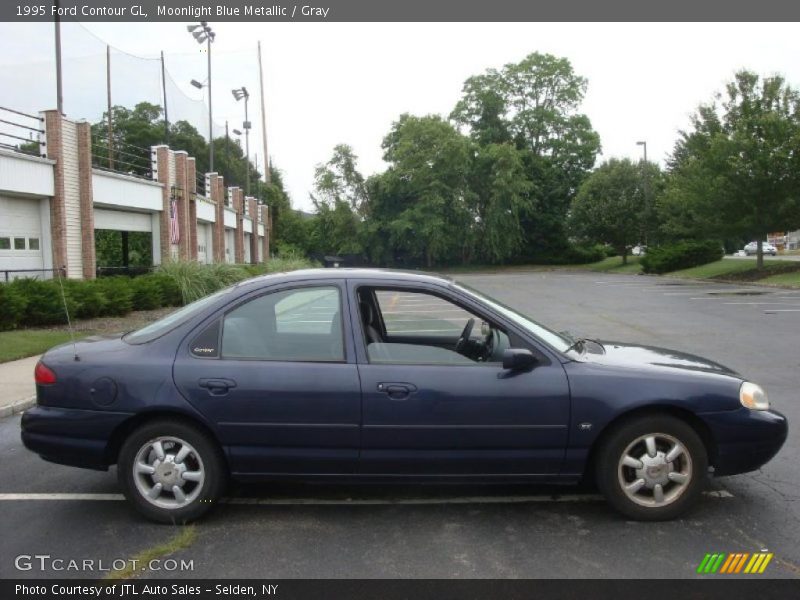 Moonlight Blue Metallic / Gray 1995 Ford Contour GL