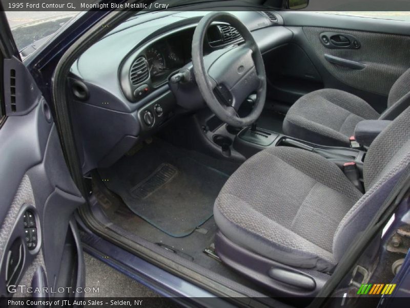 Moonlight Blue Metallic / Gray 1995 Ford Contour GL