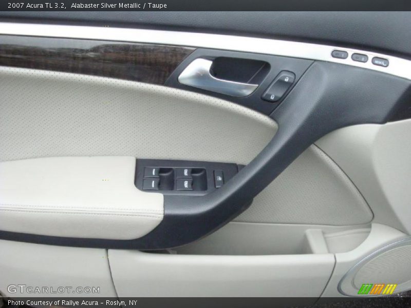 Alabaster Silver Metallic / Taupe 2007 Acura TL 3.2