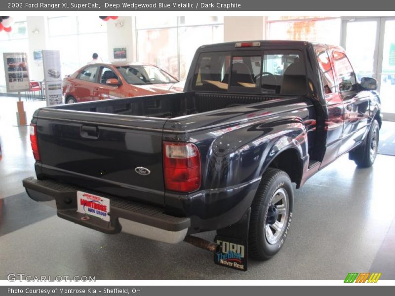 Deep Wedgewood Blue Metallic / Dark Graphite 2002 Ford Ranger XL SuperCab