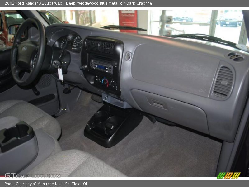 Deep Wedgewood Blue Metallic / Dark Graphite 2002 Ford Ranger XL SuperCab