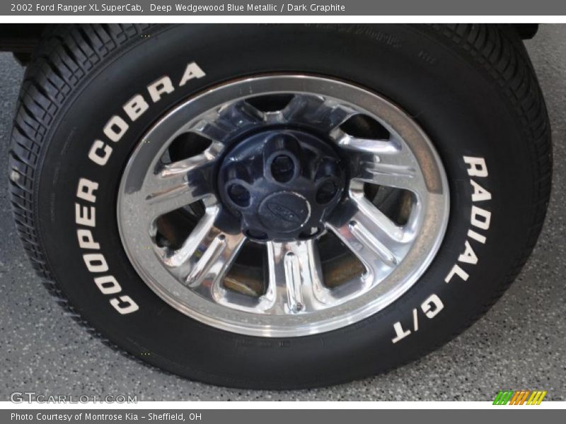 Deep Wedgewood Blue Metallic / Dark Graphite 2002 Ford Ranger XL SuperCab