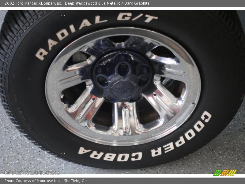 Deep Wedgewood Blue Metallic / Dark Graphite 2002 Ford Ranger XL SuperCab