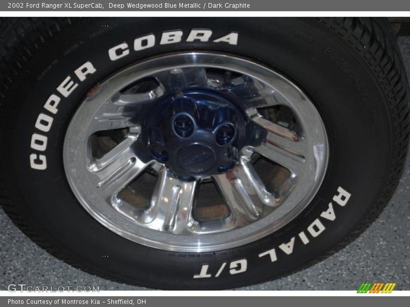 Deep Wedgewood Blue Metallic / Dark Graphite 2002 Ford Ranger XL SuperCab