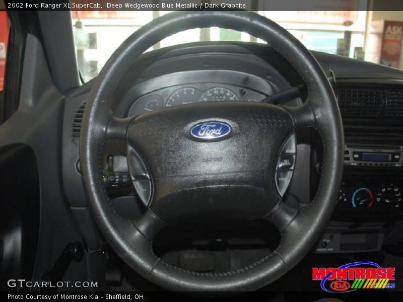Deep Wedgewood Blue Metallic / Dark Graphite 2002 Ford Ranger XL SuperCab