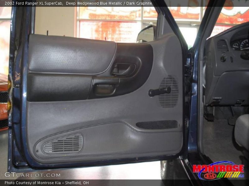 Deep Wedgewood Blue Metallic / Dark Graphite 2002 Ford Ranger XL SuperCab