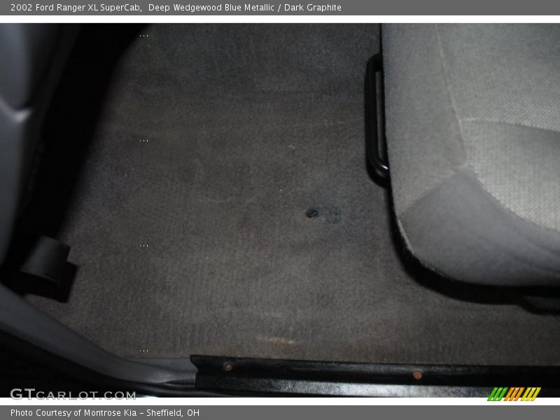 Deep Wedgewood Blue Metallic / Dark Graphite 2002 Ford Ranger XL SuperCab