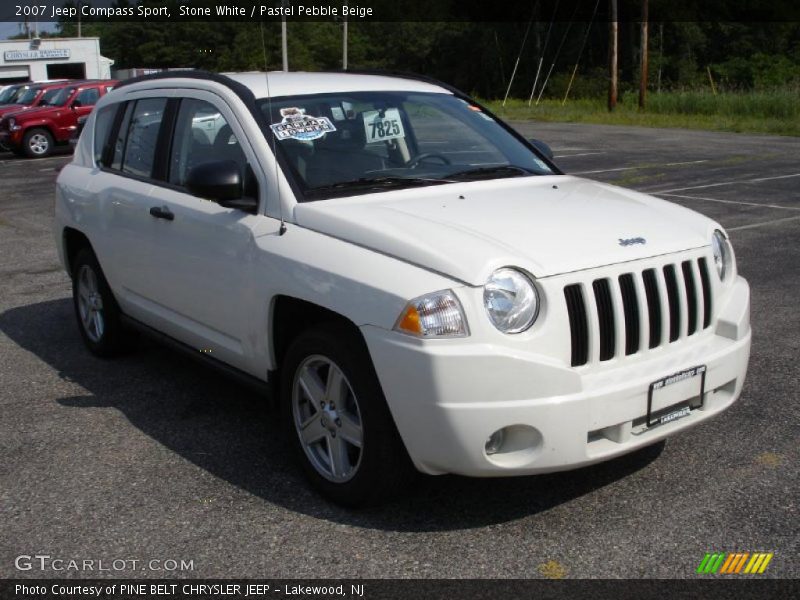 Stone White / Pastel Pebble Beige 2007 Jeep Compass Sport