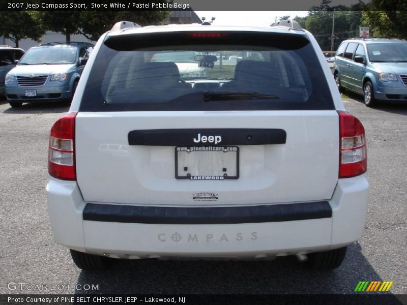 Stone White / Pastel Pebble Beige 2007 Jeep Compass Sport