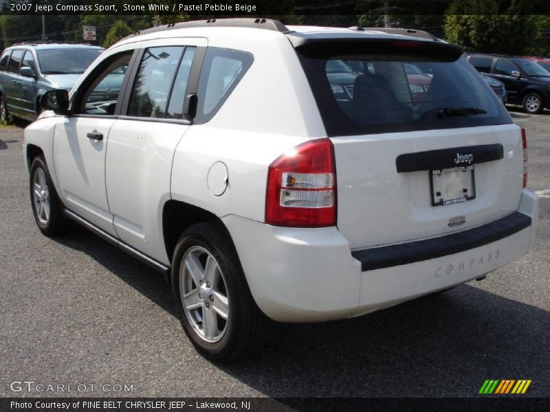 Stone White / Pastel Pebble Beige 2007 Jeep Compass Sport