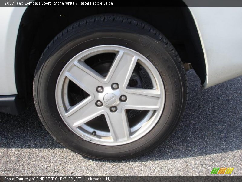 Stone White / Pastel Pebble Beige 2007 Jeep Compass Sport