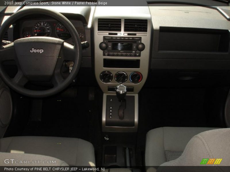 Stone White / Pastel Pebble Beige 2007 Jeep Compass Sport