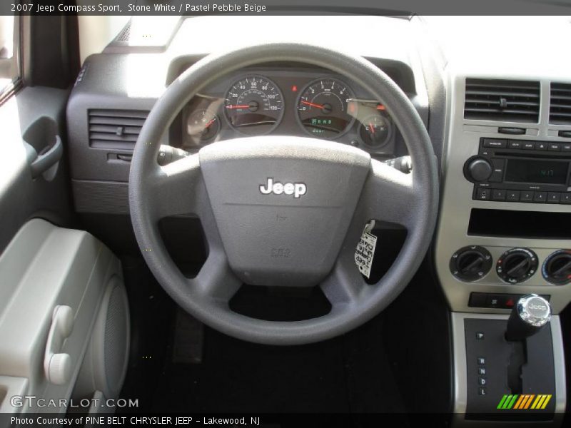 Stone White / Pastel Pebble Beige 2007 Jeep Compass Sport