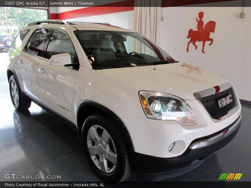 Summit White / Titanium 2007 GMC Acadia SLT
