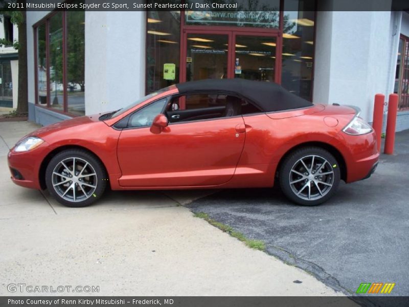 Sunset Pearlescent / Dark Charcoal 2011 Mitsubishi Eclipse Spyder GS Sport