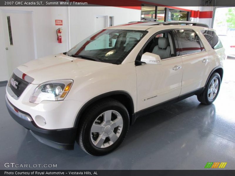 Summit White / Titanium 2007 GMC Acadia SLT