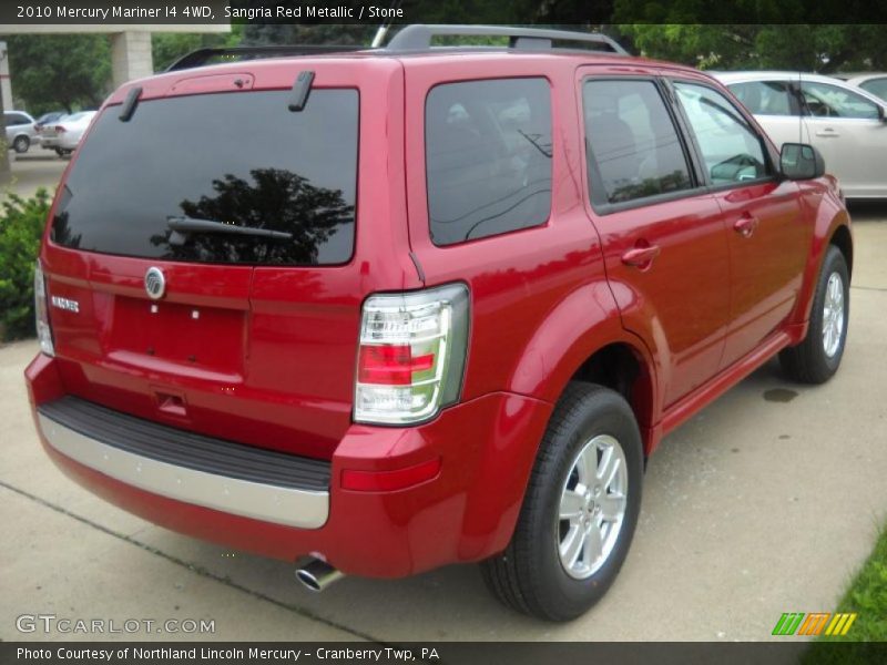 Sangria Red Metallic / Stone 2010 Mercury Mariner I4 4WD