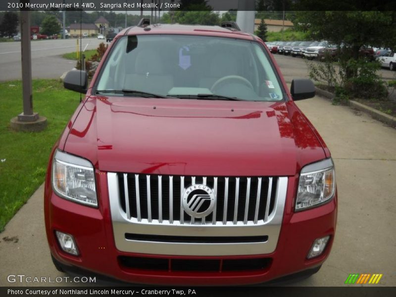 Sangria Red Metallic / Stone 2010 Mercury Mariner I4 4WD