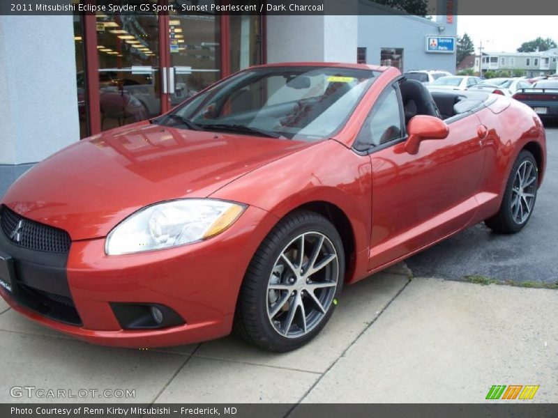 Sunset Pearlescent / Dark Charcoal 2011 Mitsubishi Eclipse Spyder GS Sport