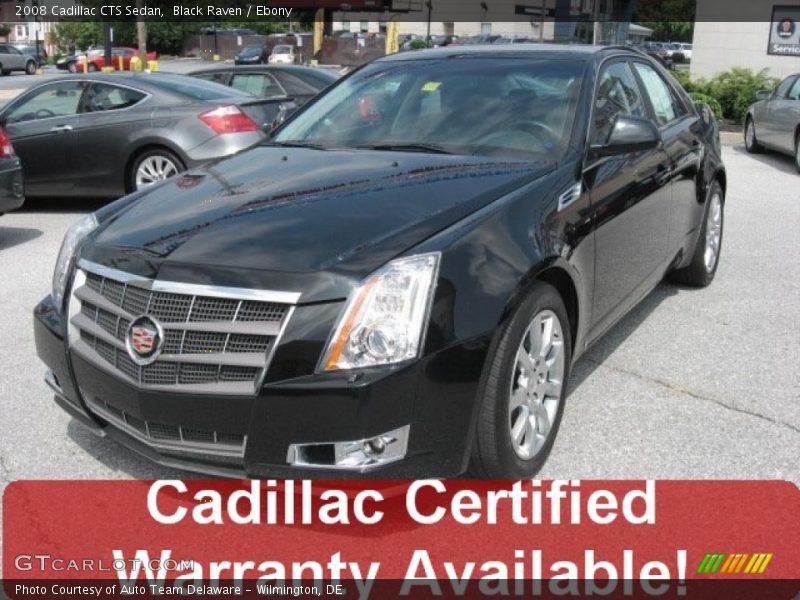 Black Raven / Ebony 2008 Cadillac CTS Sedan