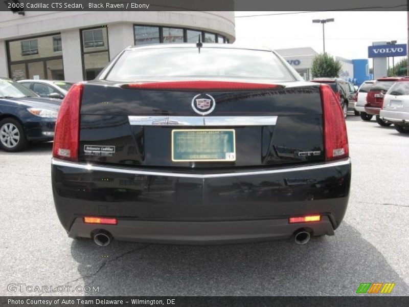 Black Raven / Ebony 2008 Cadillac CTS Sedan