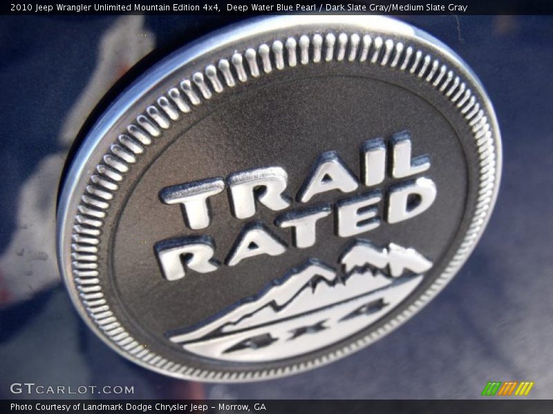 Deep Water Blue Pearl / Dark Slate Gray/Medium Slate Gray 2010 Jeep Wrangler Unlimited Mountain Edition 4x4