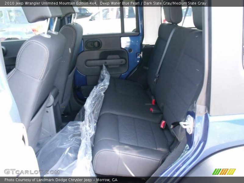 Deep Water Blue Pearl / Dark Slate Gray/Medium Slate Gray 2010 Jeep Wrangler Unlimited Mountain Edition 4x4