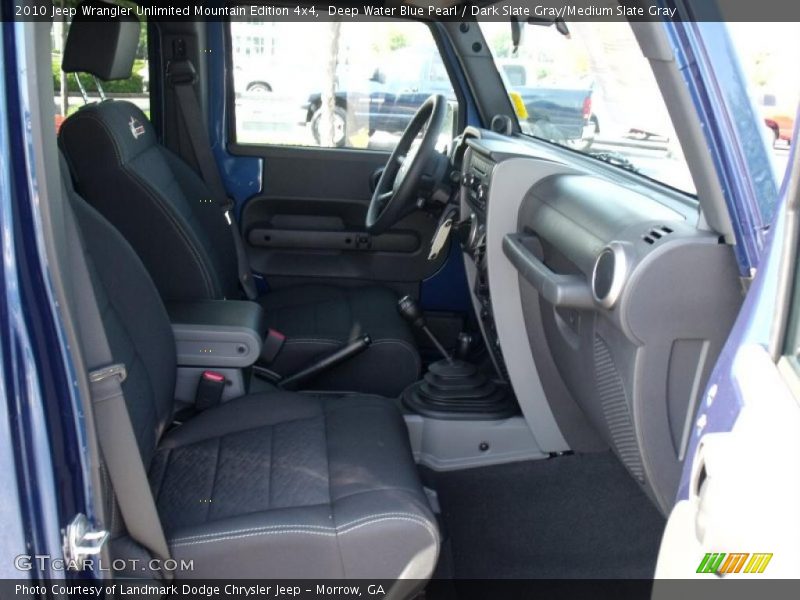 Deep Water Blue Pearl / Dark Slate Gray/Medium Slate Gray 2010 Jeep Wrangler Unlimited Mountain Edition 4x4