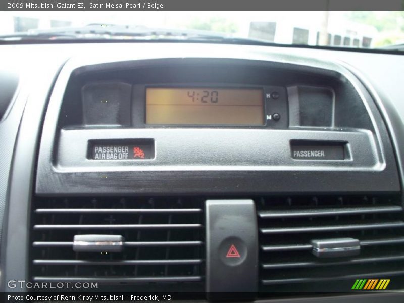 Satin Meisai Pearl / Beige 2009 Mitsubishi Galant ES