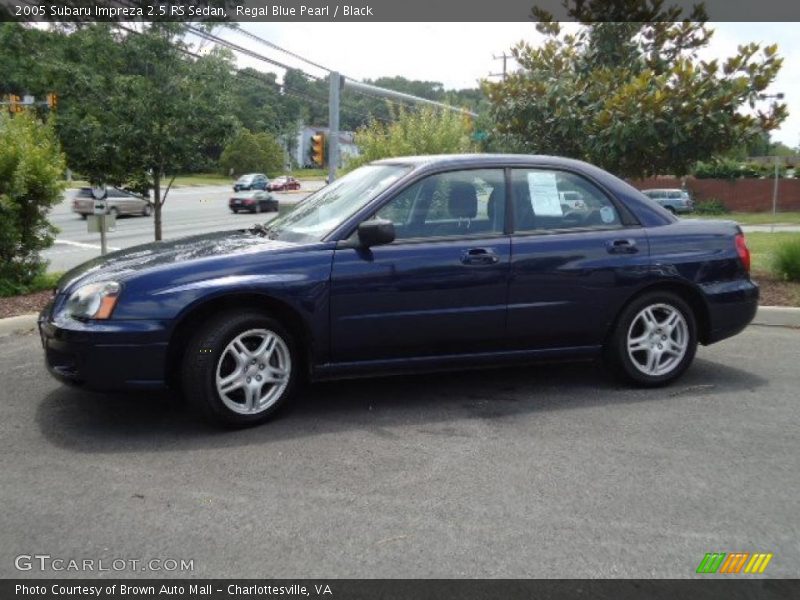 Regal Blue Pearl / Black 2005 Subaru Impreza 2.5 RS Sedan