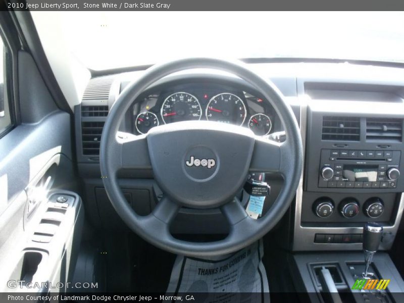 Stone White / Dark Slate Gray 2010 Jeep Liberty Sport