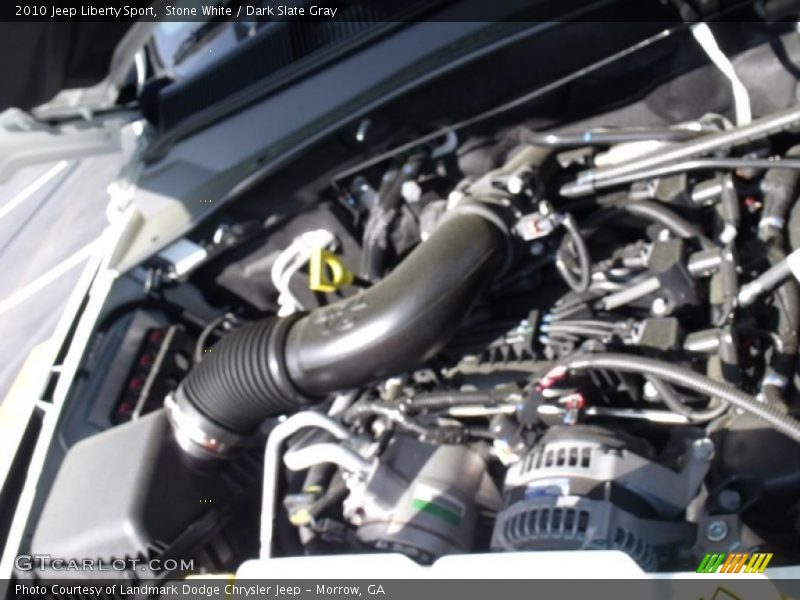 Stone White / Dark Slate Gray 2010 Jeep Liberty Sport