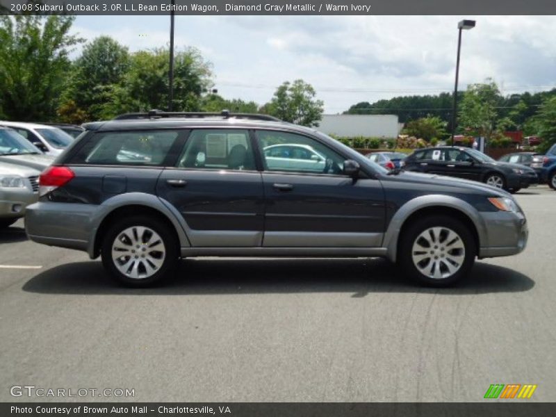 Diamond Gray Metallic / Warm Ivory 2008 Subaru Outback 3.0R L.L.Bean Edition Wagon
