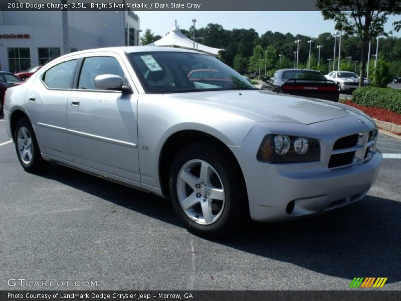 Bright Silver Metallic / Dark Slate Gray 2010 Dodge Charger 3.5L