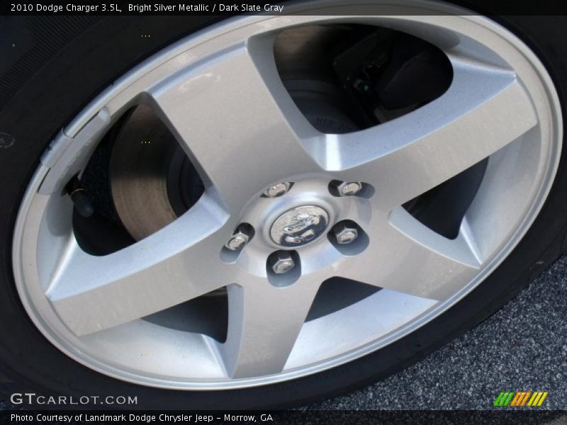 Bright Silver Metallic / Dark Slate Gray 2010 Dodge Charger 3.5L