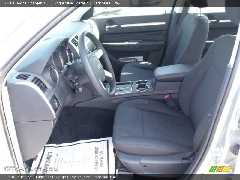 Bright Silver Metallic / Dark Slate Gray 2010 Dodge Charger 3.5L