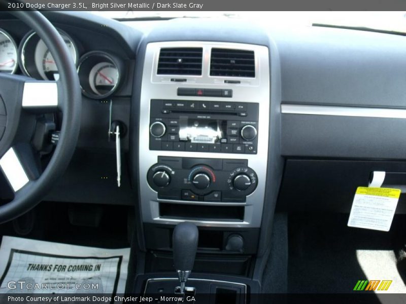 Bright Silver Metallic / Dark Slate Gray 2010 Dodge Charger 3.5L