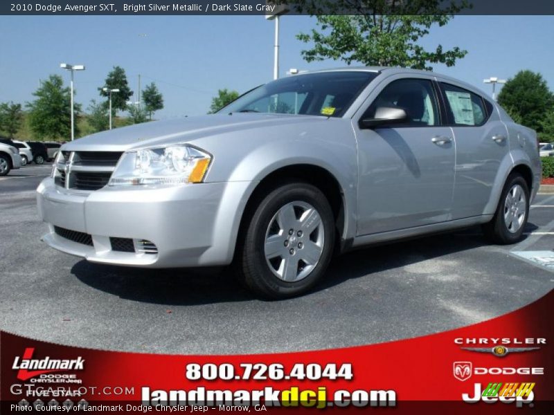 Bright Silver Metallic / Dark Slate Gray 2010 Dodge Avenger SXT