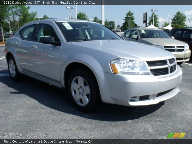 Bright Silver Metallic / Dark Slate Gray 2010 Dodge Avenger SXT