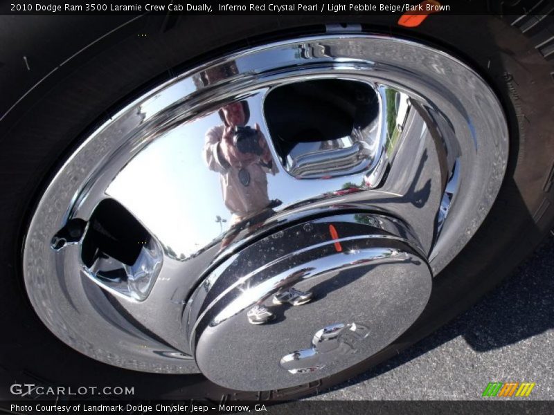 Inferno Red Crystal Pearl / Light Pebble Beige/Bark Brown 2010 Dodge Ram 3500 Laramie Crew Cab Dually