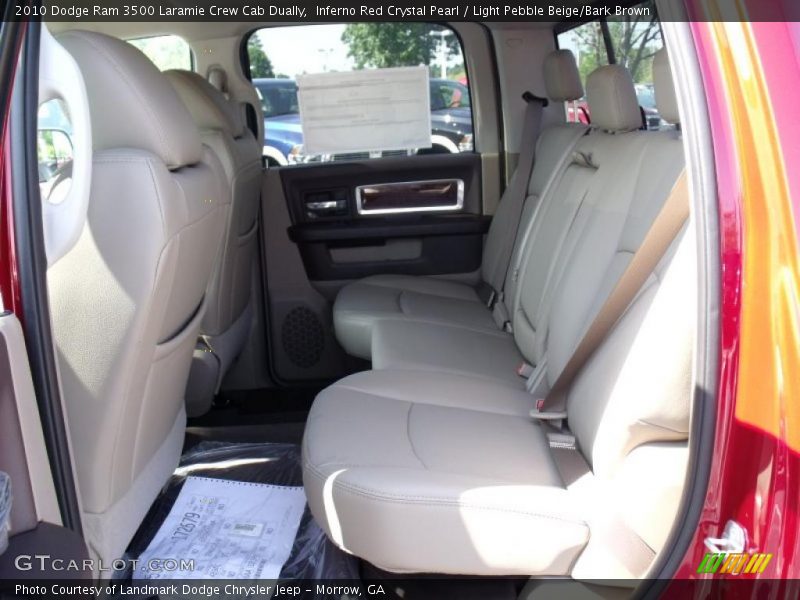 Inferno Red Crystal Pearl / Light Pebble Beige/Bark Brown 2010 Dodge Ram 3500 Laramie Crew Cab Dually