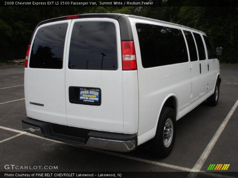 Summit White / Medium Pewter 2008 Chevrolet Express EXT LS 3500 Passenger Van