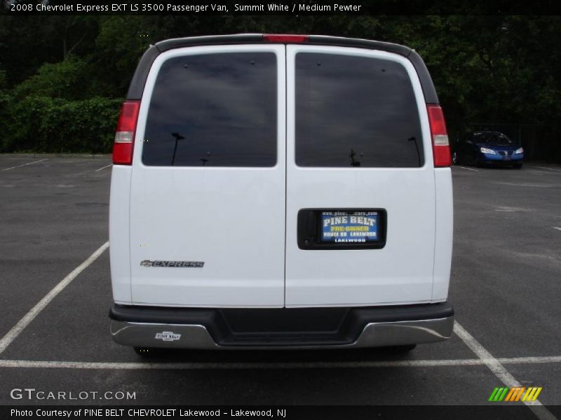 Summit White / Medium Pewter 2008 Chevrolet Express EXT LS 3500 Passenger Van
