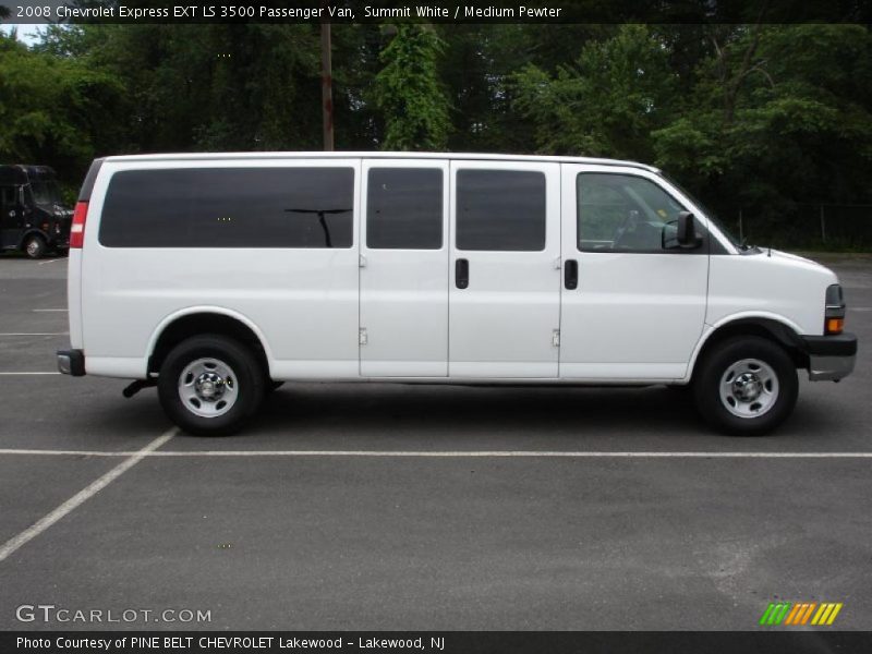 Summit White / Medium Pewter 2008 Chevrolet Express EXT LS 3500 Passenger Van