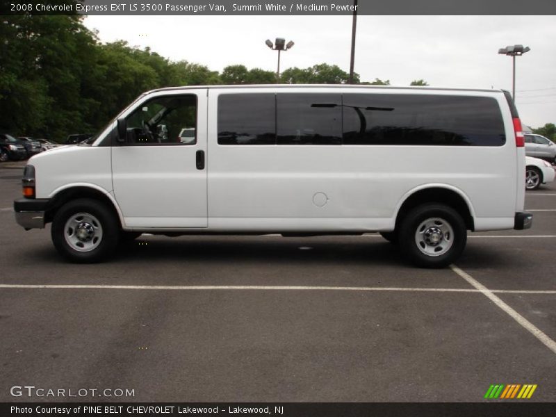 Summit White / Medium Pewter 2008 Chevrolet Express EXT LS 3500 Passenger Van