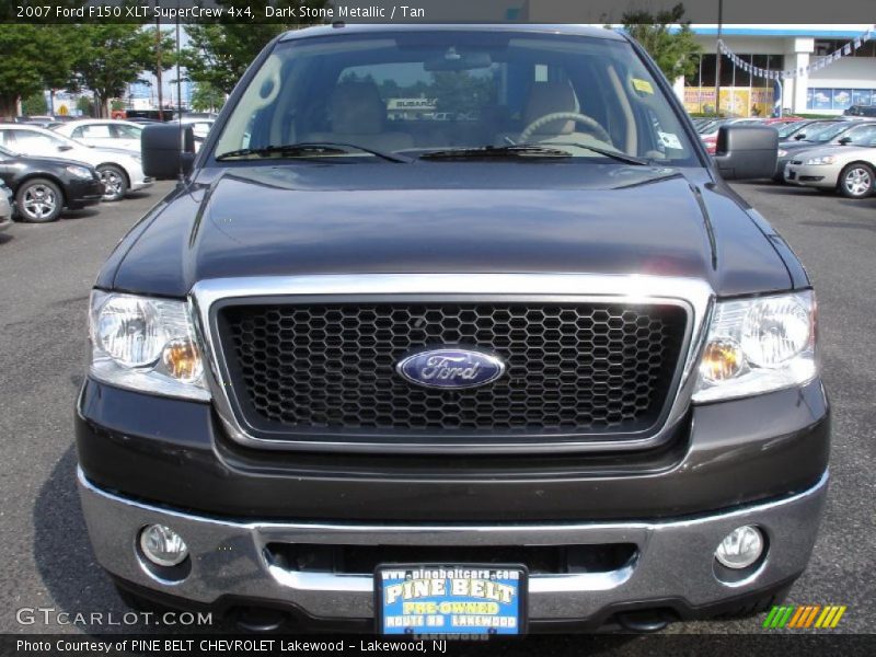 Dark Stone Metallic / Tan 2007 Ford F150 XLT SuperCrew 4x4