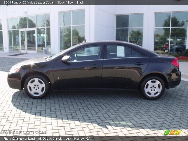 Black / Ebony Black 2008 Pontiac G6 Value Leader Sedan