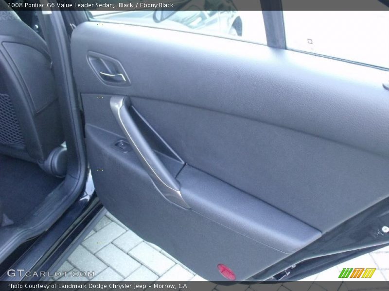 Black / Ebony Black 2008 Pontiac G6 Value Leader Sedan